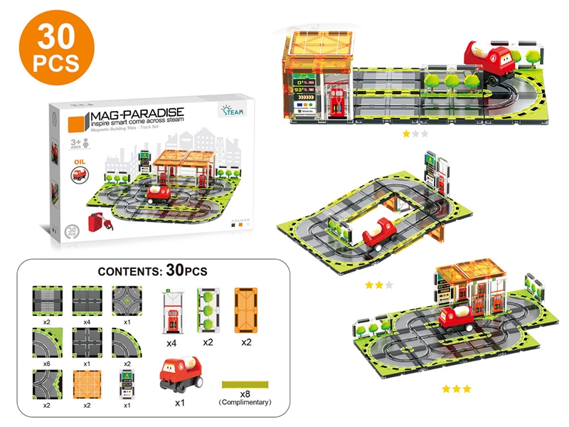 MAGNETIC BUILDING TILES 30PCS - HP1255733