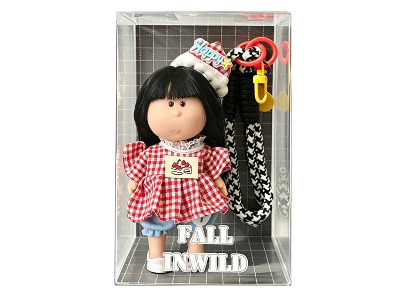 14CM RUBBER DOLL W/KEYCHAIN - HP1256188