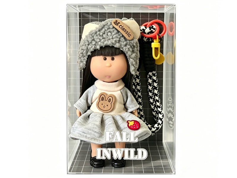 14CM RUBBER DOLL W/KEYCHAIN - HP1256198