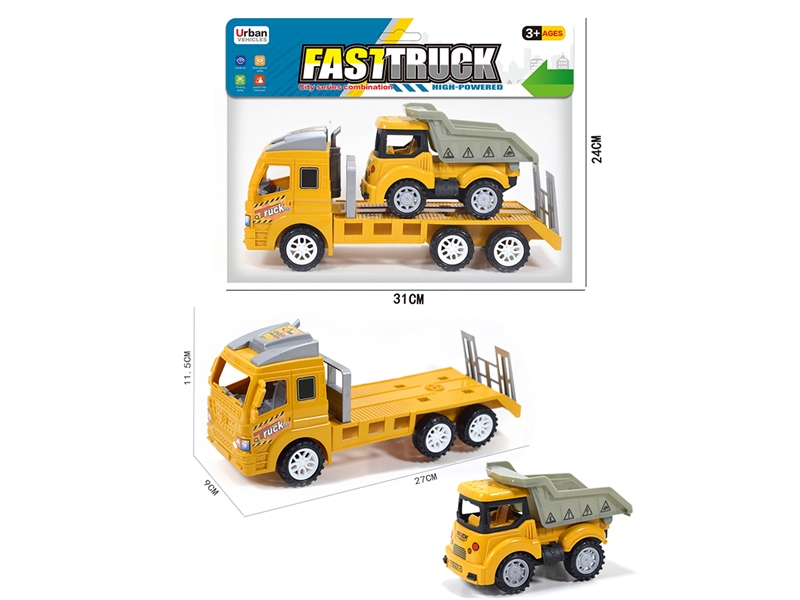 FRICTION TRUCK W/FREE WAY CONSTRUCTION CAR - HP1256347