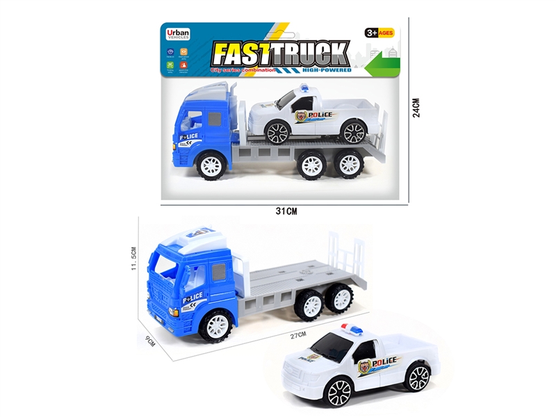 FRICTION POLICE CAR W/FRICTION CAR - HP1256353