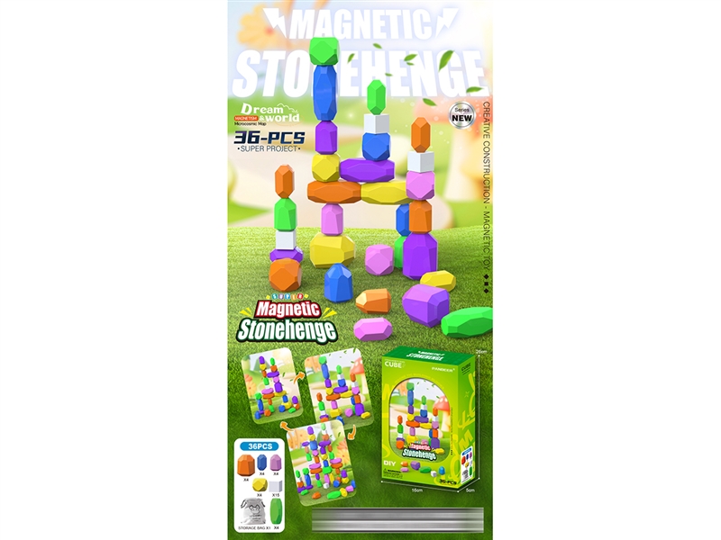 MAGNETIC BUILDING BLOCK 36PCS - HP1256610