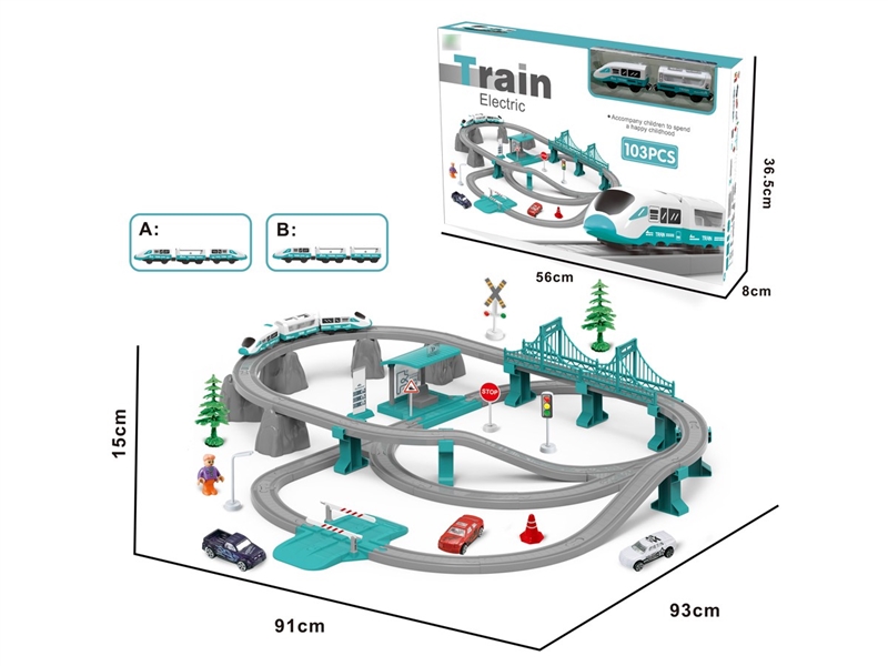 B/O TRACK TRAIN 103PCS - HP1257297