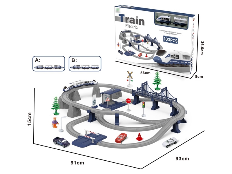 B/O TRACK TRAIN 103PCS - HP1257298