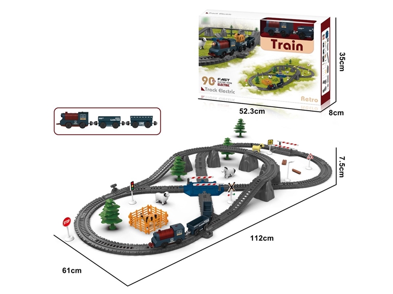 B/O TRACK TRAIN 90PCS W/SOUND - HP1257303