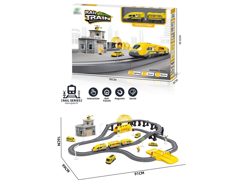 B/O TRACK CONSTRUCTION TRUCK 125PCS W/LIGHT & SOUND - HP1257385