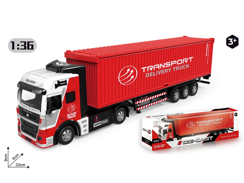 1:36 PULL BACK DIE-CAST TRUCK W/CAN OPEN THE DOOR - HP1257900