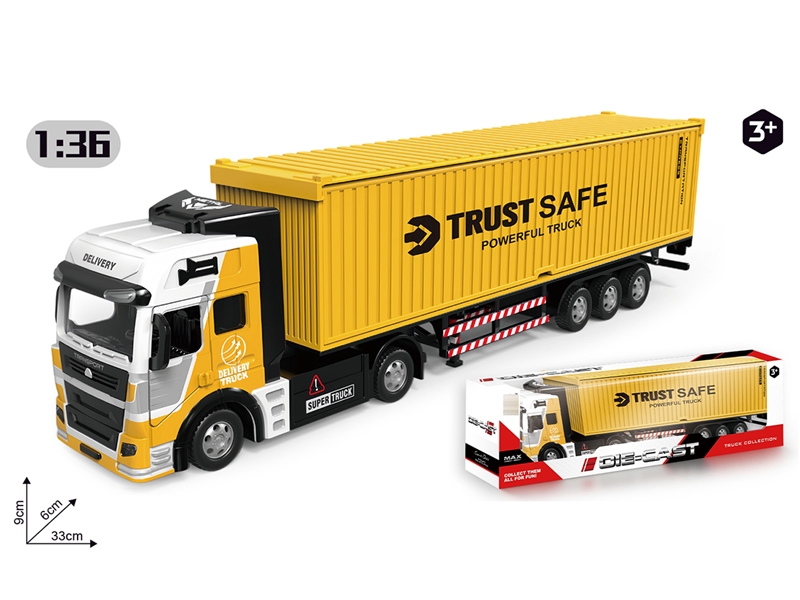 1:36 PULL BACK DIE-CAST TRUCK W/CAN OPEN THE DOOR - HP1257901