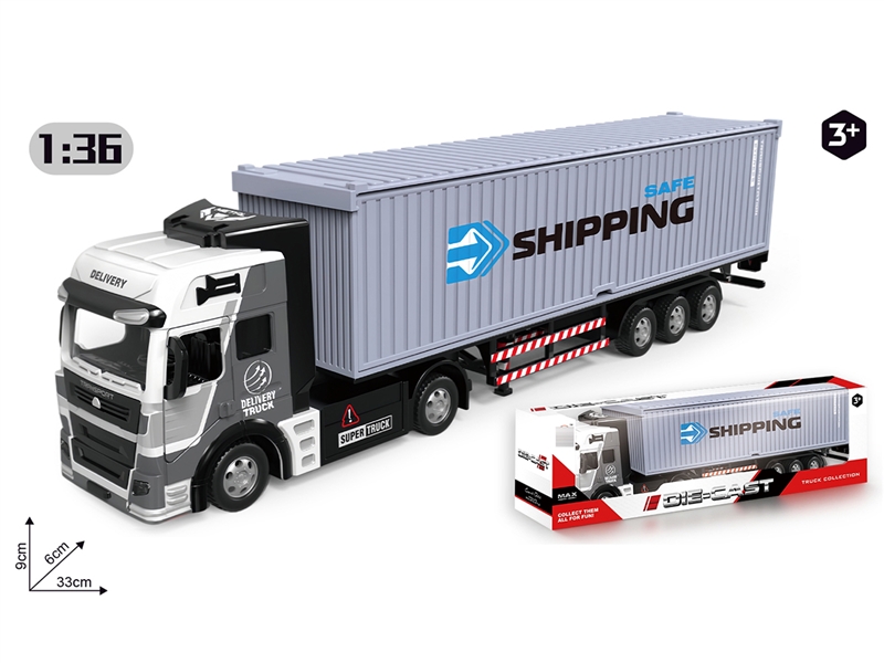 1:36 PULL BACK DIE-CAST TRUCK W/CAN OPEN THE DOOR - HP1257903