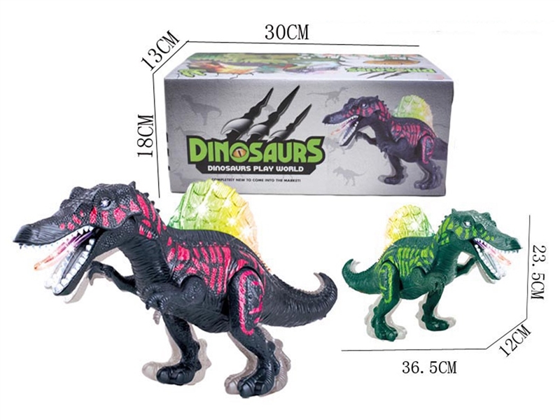 B/O DINOSAUR W/LIGHT & SOUND(NOT INCLUDED BATTERY),2COLOURS - HP1258014
