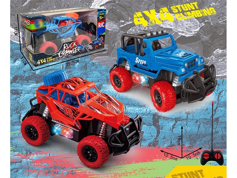 4-CHANNEL R/C CAR W/LIGHT(NOT INCLUDED BATTERY),2ASST - HP1258056