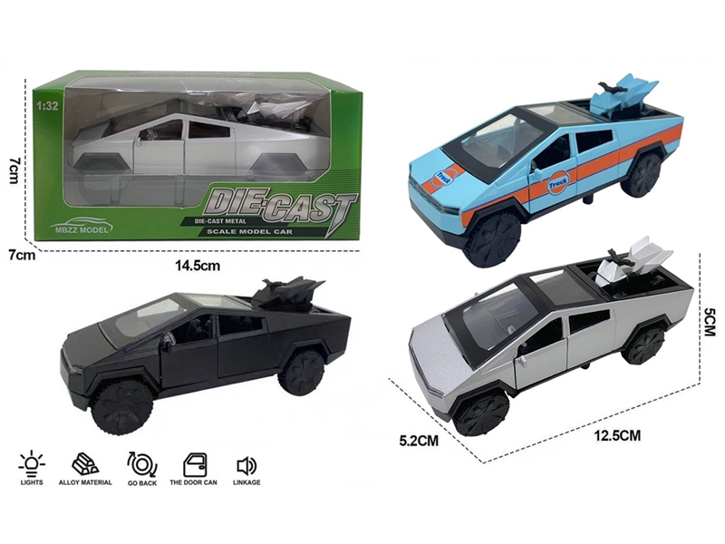 1:32 PULL BACK DIE-CAST CAR(NOT INCLUDED BATTERY),3COLOURS - HP1258217