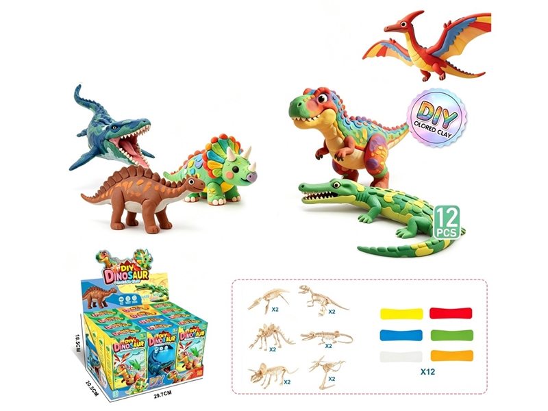 PLAY DOUGH SET,12PCS/DISPLAY BOX - HP1258322