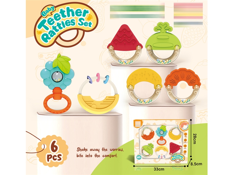 BABY TEETHER RATTLE 6PCS - HP1258532