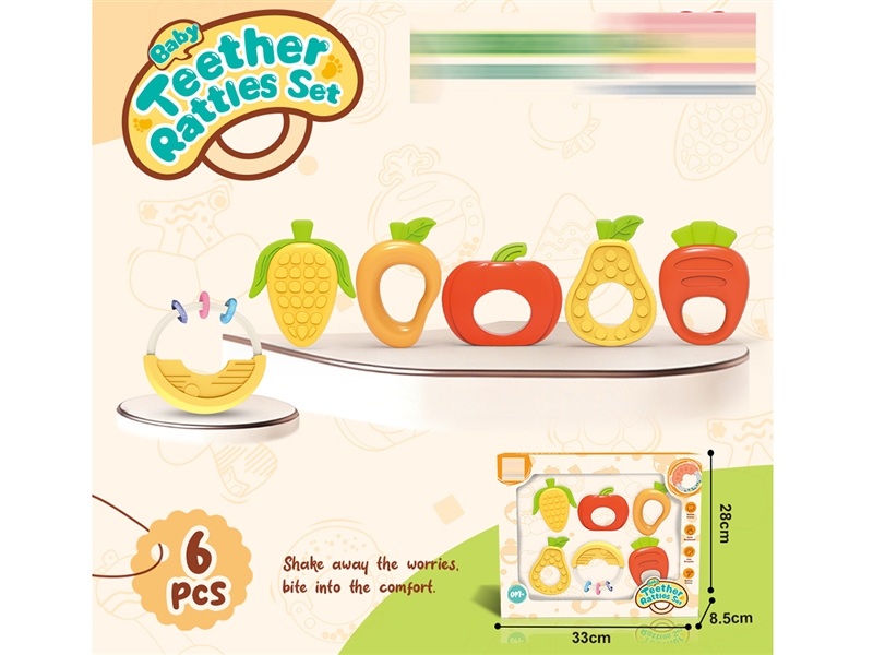 BABY TEETHER RATTLE 6PCS - HP1258533
