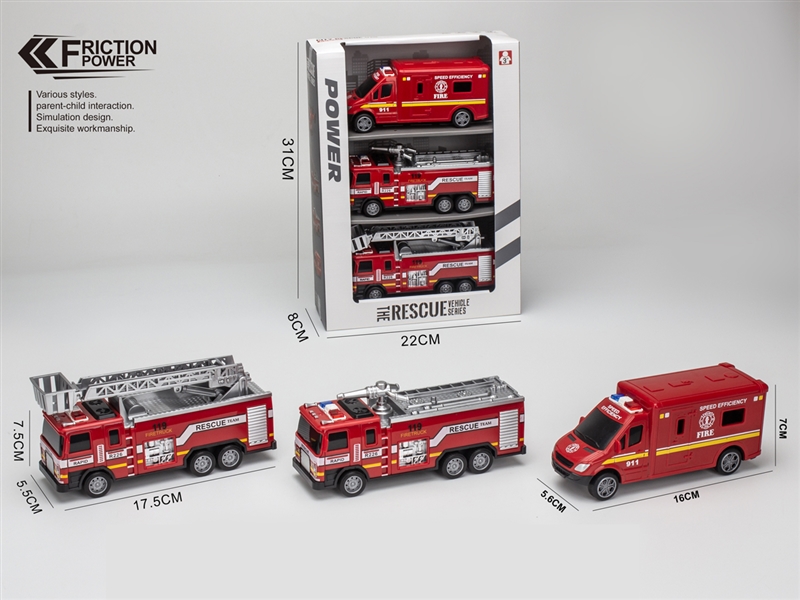 FRICTION CAR,3PCS/DISPLAY BOX - HP1258782
