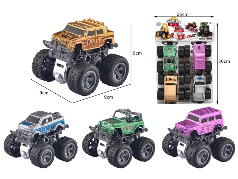FRICTION STUNT CAR 4PCS - HP1258919