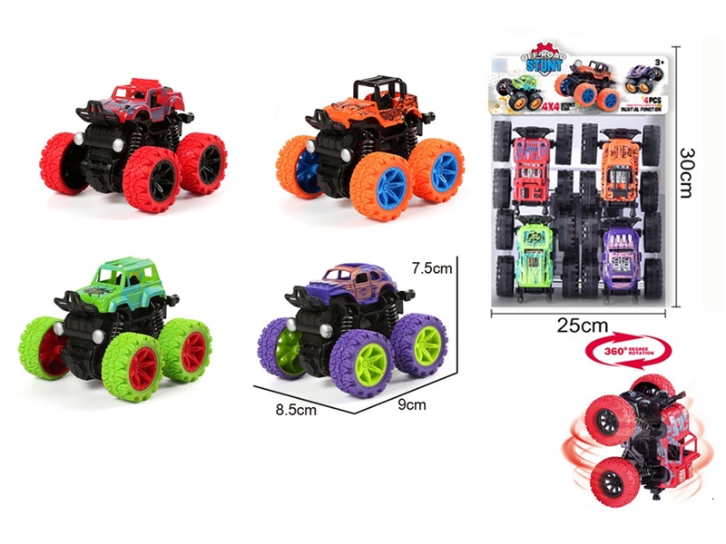 FRICTION STUNT CAR,4ASST - HP1258940
