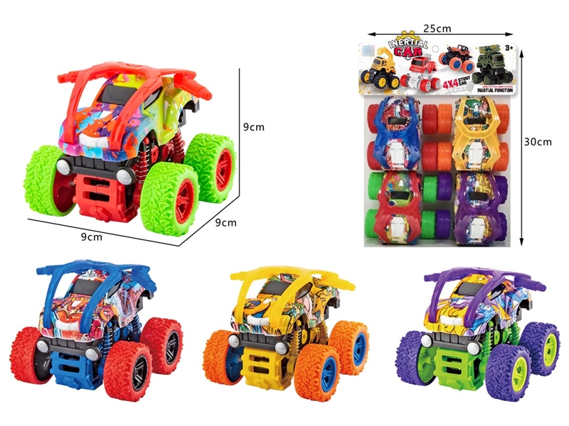 FRICTION STUNT CAR 4PCS - HP1258946