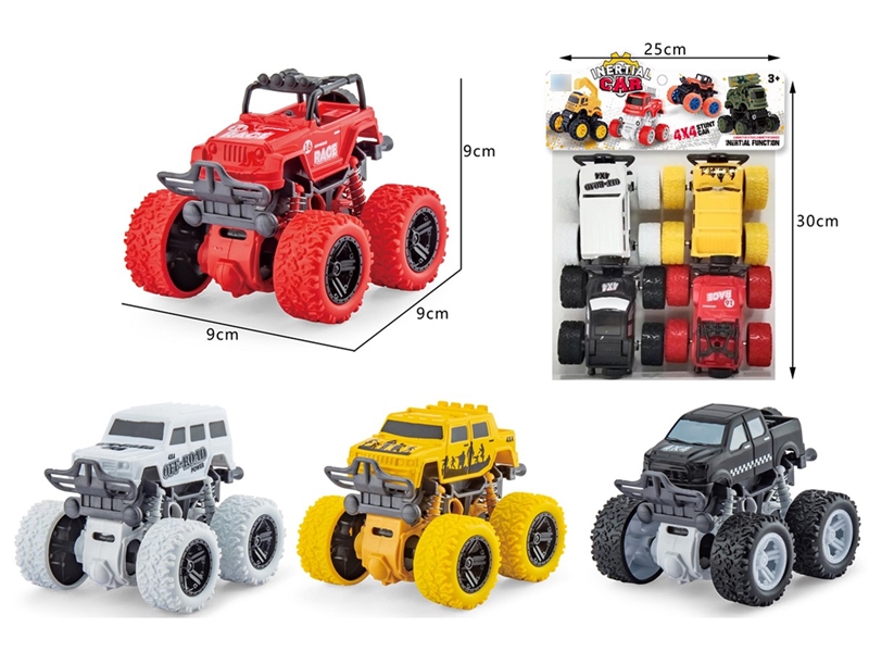FRICTION STUNT CAR 4PCS - HP1258947