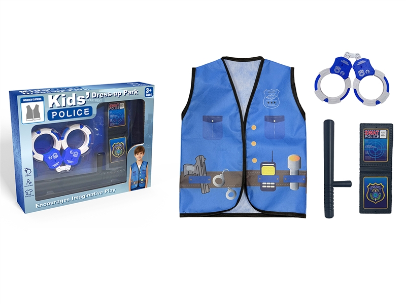 CHILDREN COSPLAY CLOTHES W/POLICE SET - HP1259497