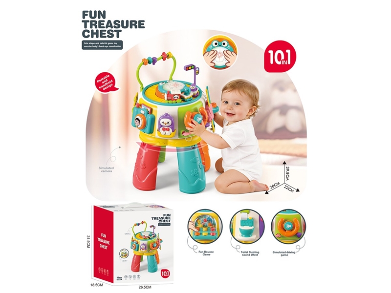 10 IN 1 BABY LEARNING TABLE W/MUSIC(NOT INCLUDE BATTERY) - HP1259885