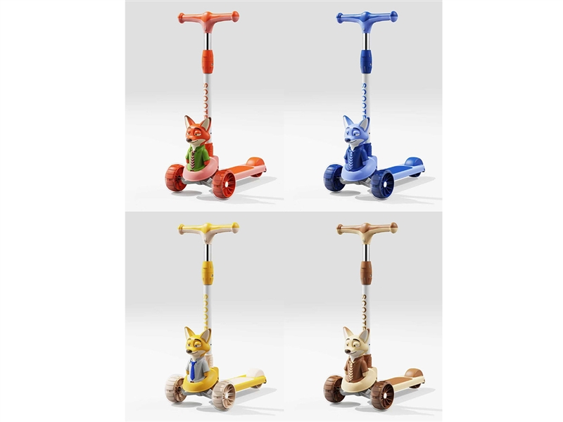 SCOOTER W/LIGHT & MUSIC，4COLOURS - HP1260016