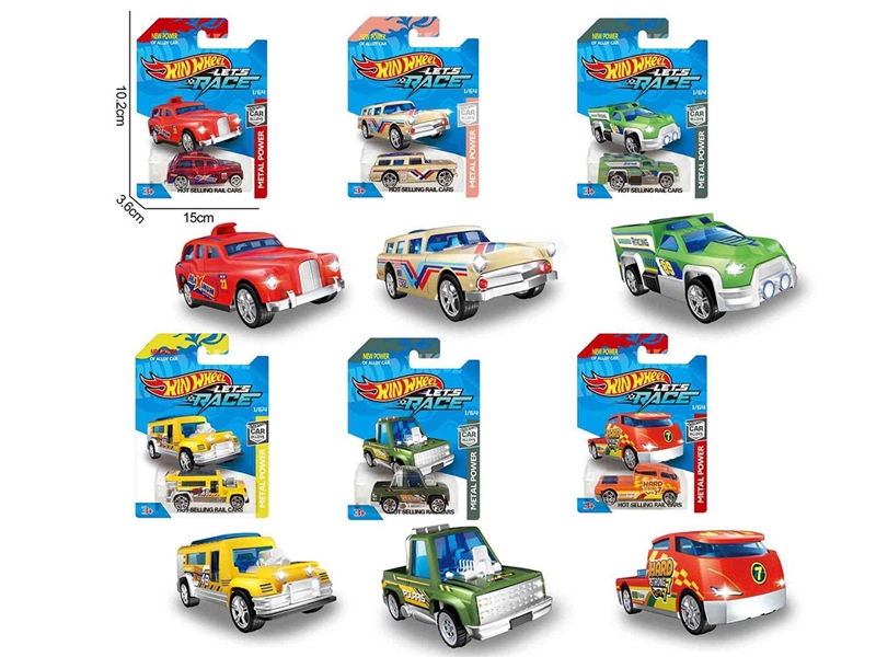 1:64 FREE WAY DIE-CAST CAR 6ASST - HP1260172