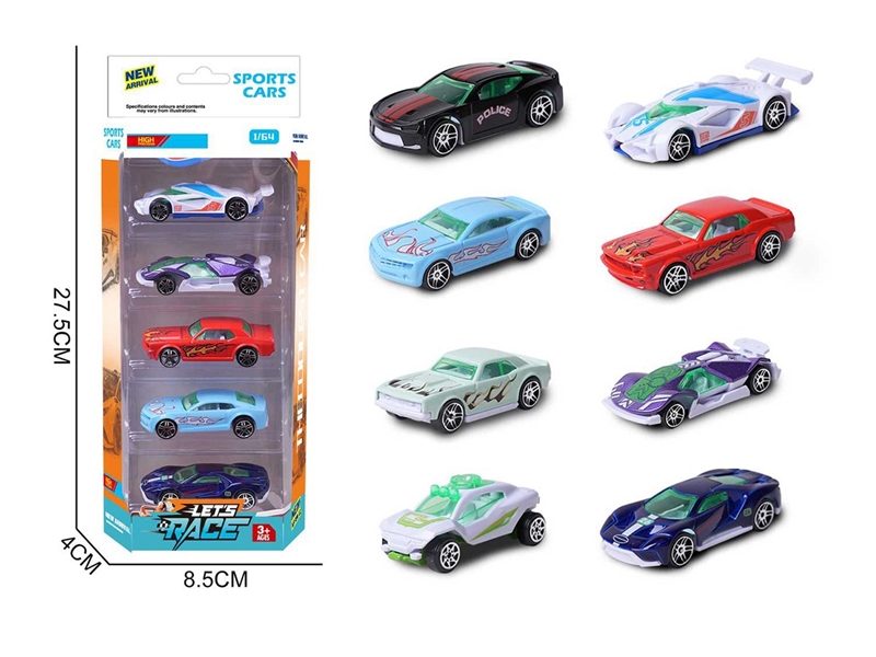 1:64 FREE WAY DIE-CAST CAR 5PCS，8ASST - HP1260239
