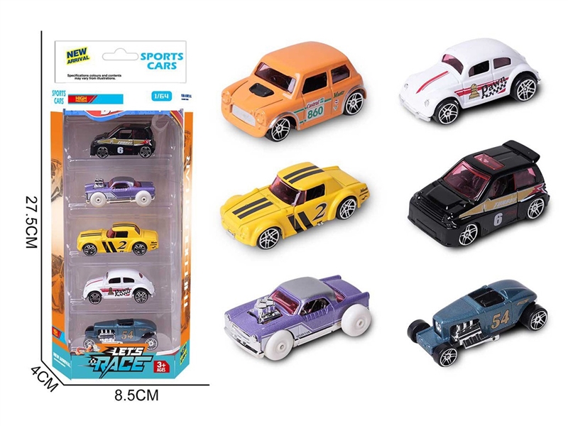 1:64 FREE WAY DIE-CAST CAR 5PCS，6ASST - HP1260241