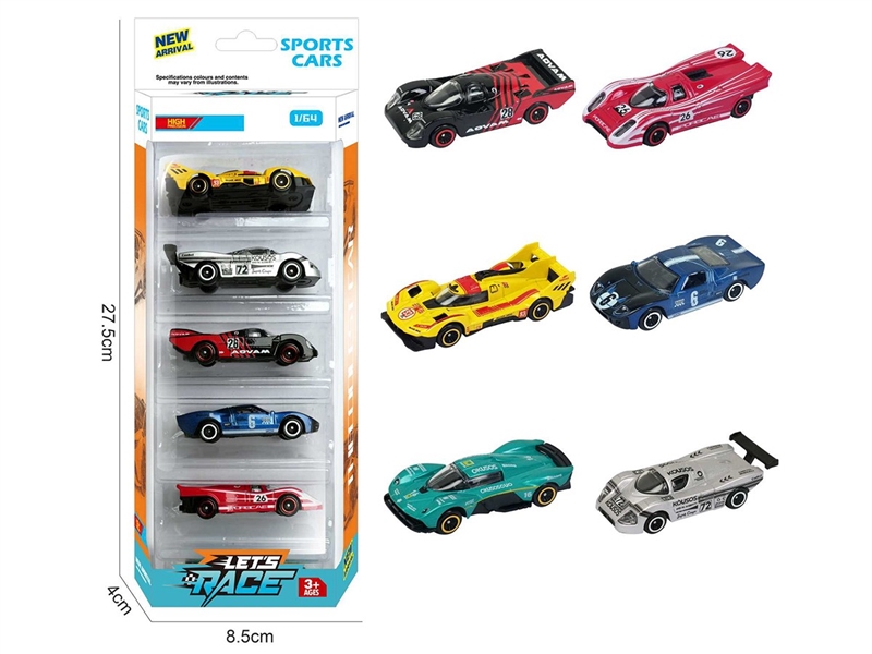 1:64 FREE WAY DIE-CAST CAR 5PCS，6ASST - HP1260259