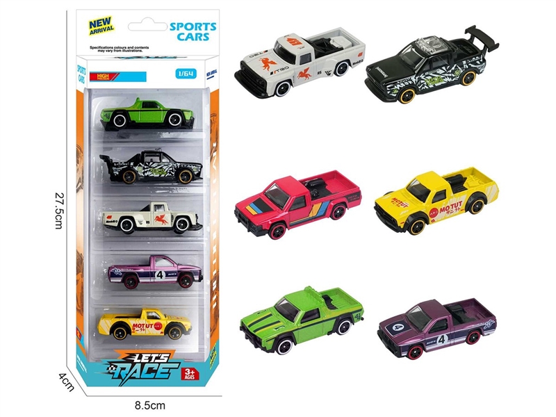 1:64 FREE WAY DIE-CAST CAR 5PCS，6ASST - HP1260260