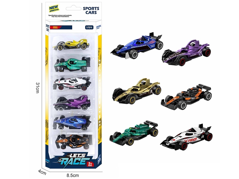 1:64 FREE WAY DIE-CAST CAR 6PCS，6ASST - HP1260286