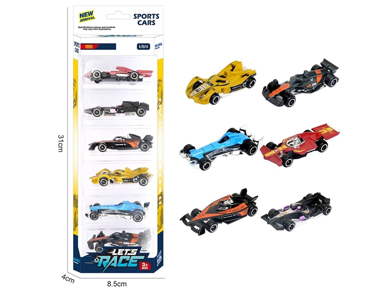 1:64 FREE WAY DIE-CAST CAR 6PCS，6ASST - HP1260292