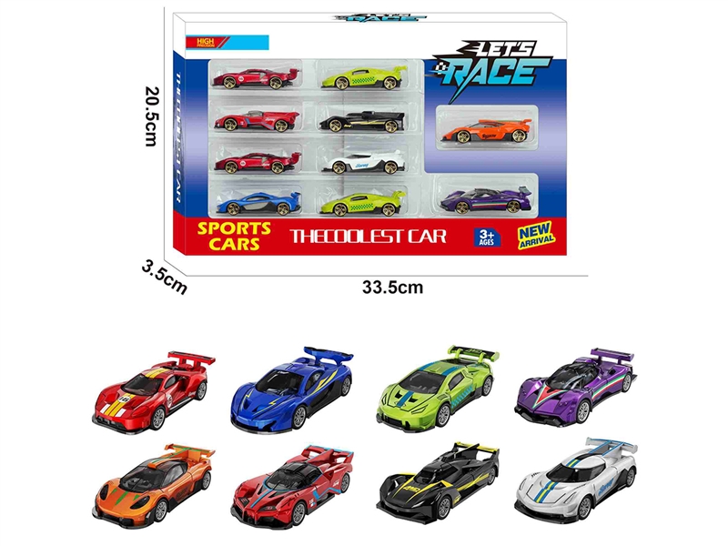 1:64 FREE WAY DIE-CAST CAR 10PCS，8ASST - HP1260318