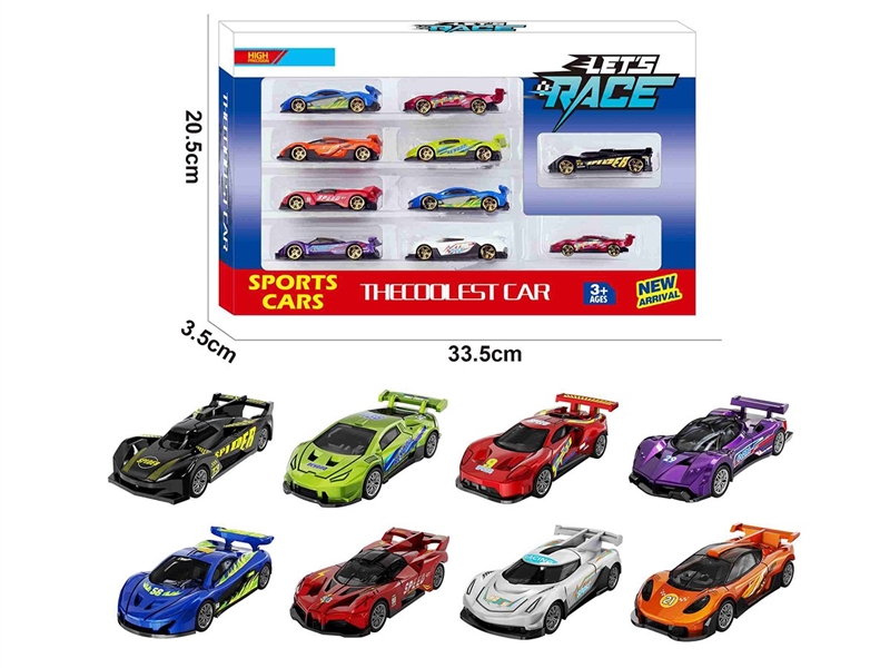 1:64 FREE WAY DIE-CAST CAR 10PCS，8ASST - HP1260319