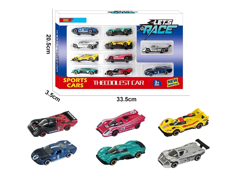 1:64 FREE WAY DIE-CAST CAR 10PCS，6ASST - HP1260321