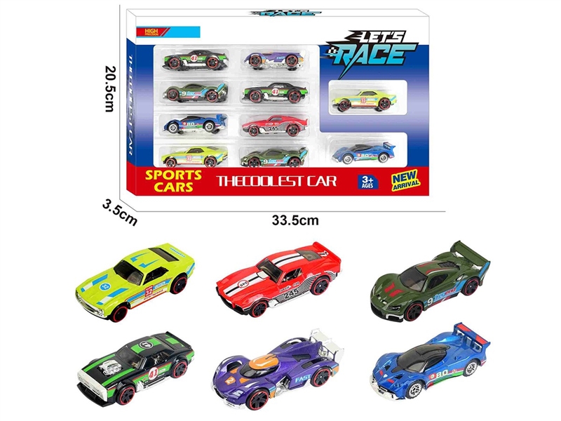 1:64 FREE WAY DIE-CAST CAR 10PCS，6ASST - HP1260326