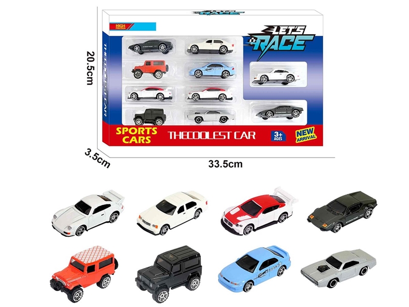 1:64 FREE WAY DIE-CAST CAR 10PCS，8ASST - HP1260328