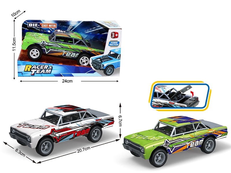 FRICTION DIE-CAST CAR，2COLOURS - HP1260405