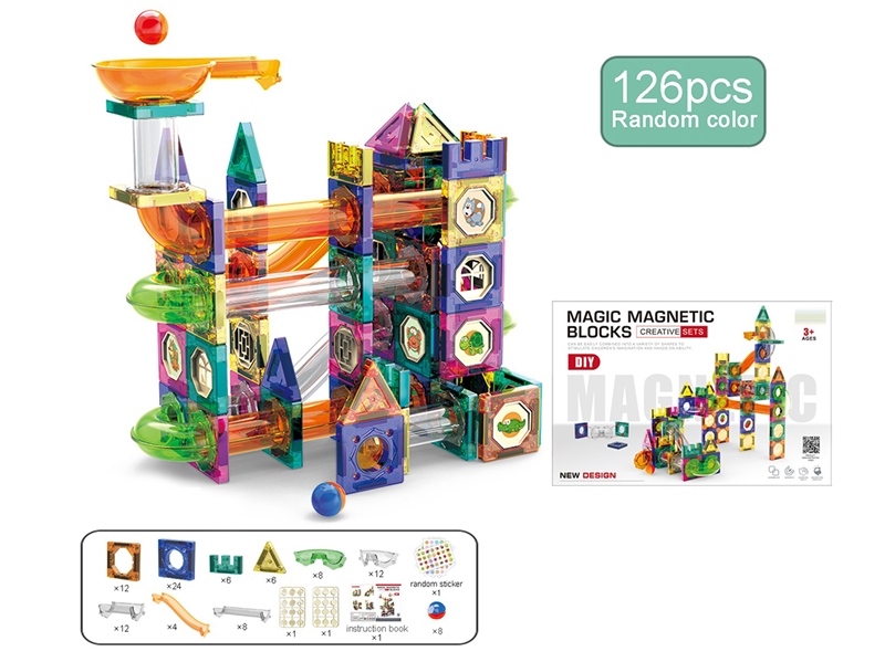 MAGNETIC BUILDING BLOCKS 126PCS - HP1260448
