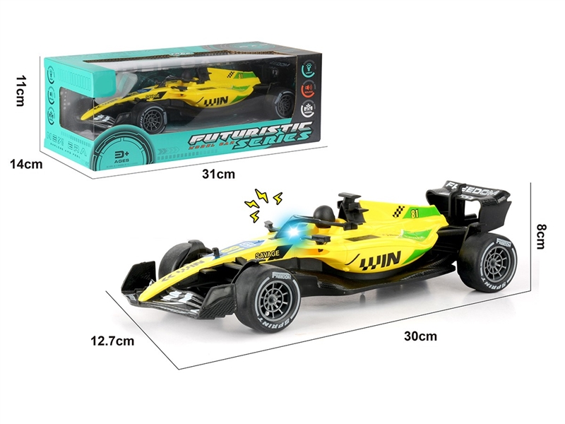 1：18 FRICTION FORMULA CAR，W/LIGHT & SOUND (INCLUDED BATTERY) - HP1260930