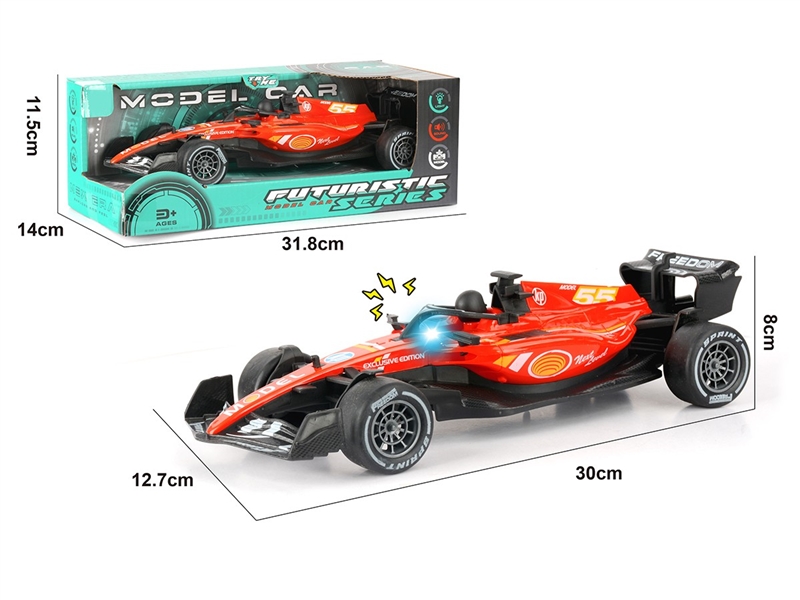 1：18 FRICTION FORMULA CAR，W/LIGHT & SOUND (INCLUDED BATTERY) - HP1260935