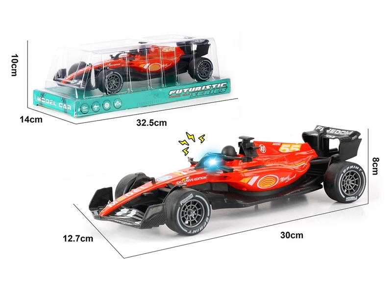 1：18 FRICTION FORMULA CAR，W/LIGHT & SOUND (INCLUDED BATTERY) - HP1260941