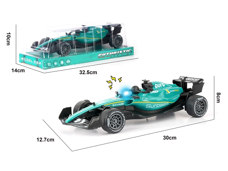 1：18 FRICTION FORMULA CAR，W/LIGHT & SOUND (INCLUDED BATTERY) - HP1260943