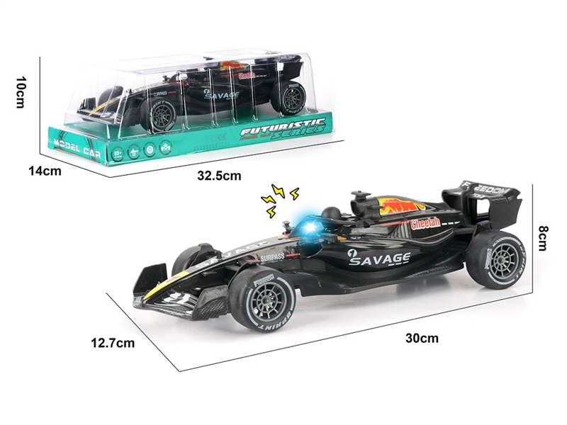 1：18 FRICTION FORMULA CAR，W/LIGHT & SOUND (INCLUDED BATTERY) - HP1260944