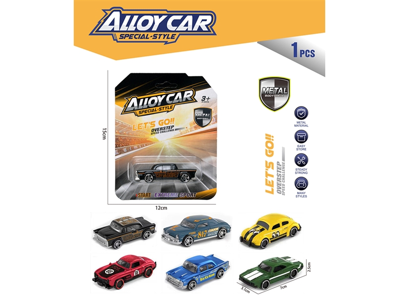 1:64 FREE WAY DIE-CAST CAR,6ASST - HP1261031