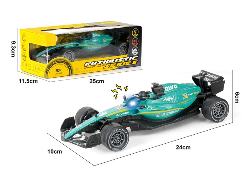 1：20 FRICTION FORMULA CAR，W/LIGHT & SOUND (INCLUDED BATTERY) - HP1261039