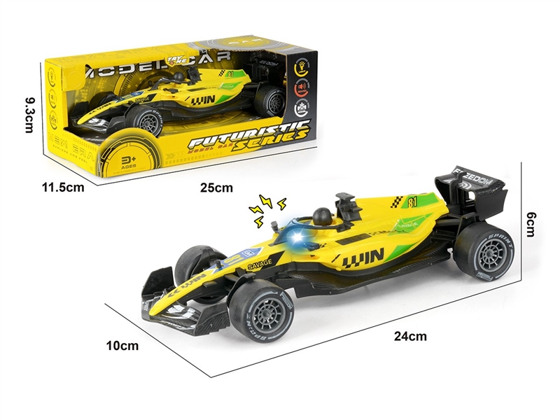 1：20 FRICTION FORMULA CAR，W/LIGHT & SOUND (INCLUDED BATTERY) - HP1261044