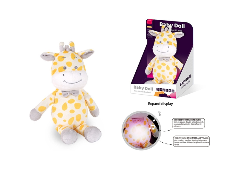 PLUSH SOOTHE TOY W/LIGHT & MUSIC（ INCLUDE BATTERY） - HP1261144
